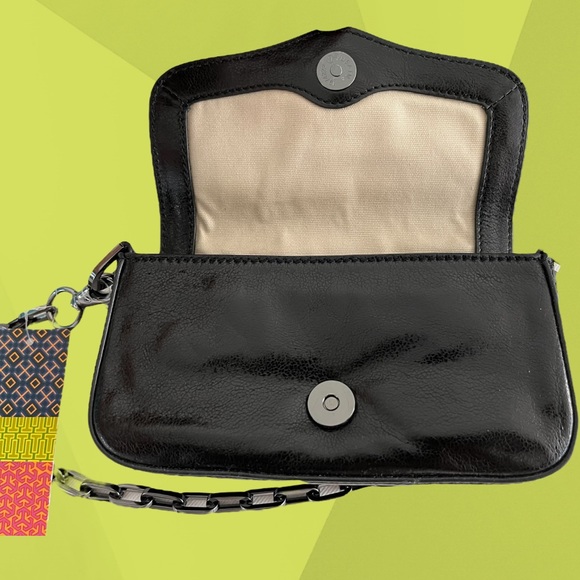 TORY BURCH new black textured leather mini bag clutch NEW TAG Mother’s Day gift - Picture 7 of 10